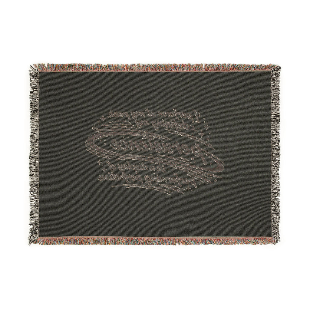 Persistence Woven Blanket – Inspirational Quote Throw for Home, Office & Gift