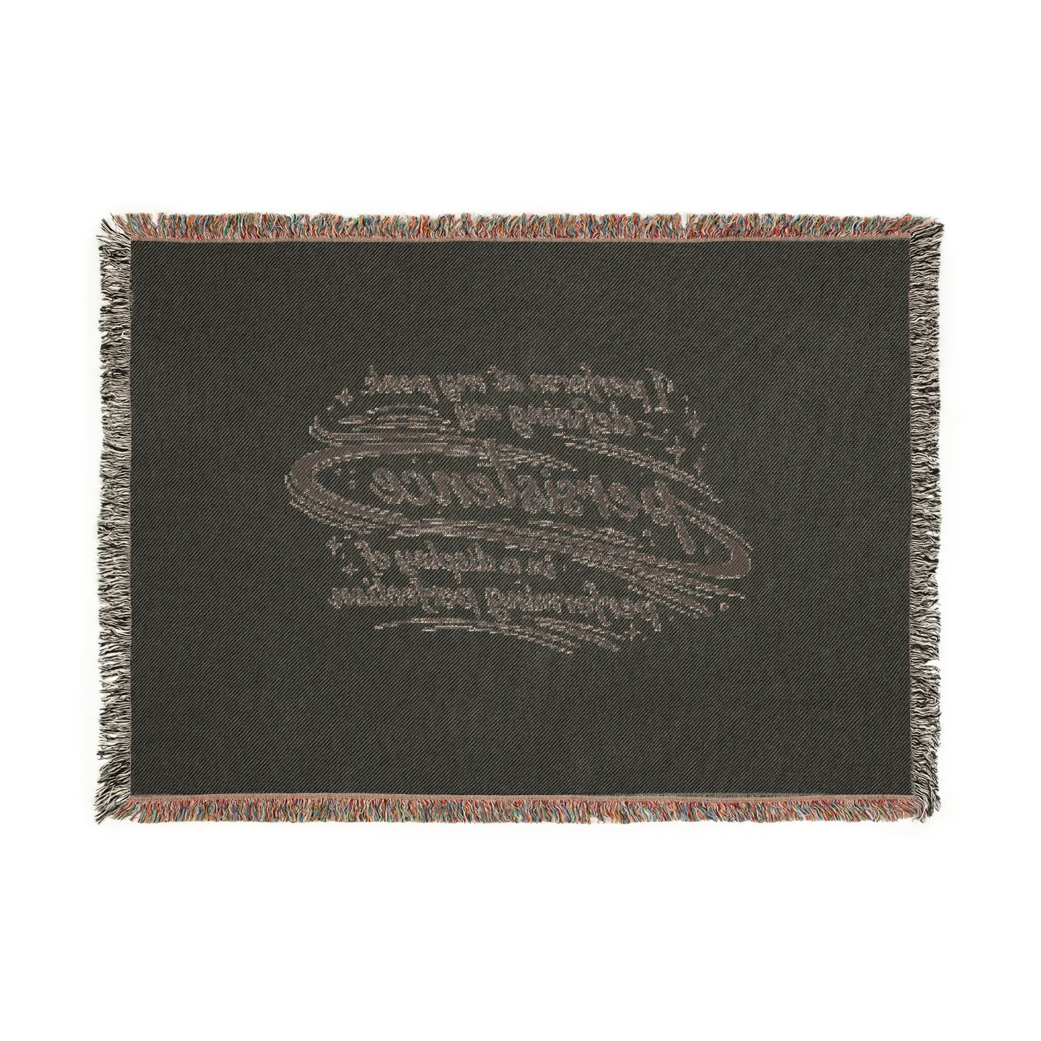 Persistence Woven Blanket – Inspirational Quote Throw for Home, Office & Gift