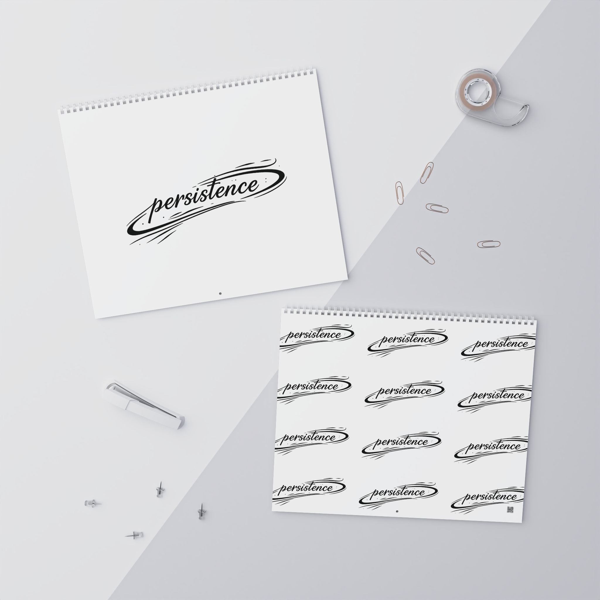 2027 Inspirational Wall Calendar — 'Persistence' Motivational Monthly Planner