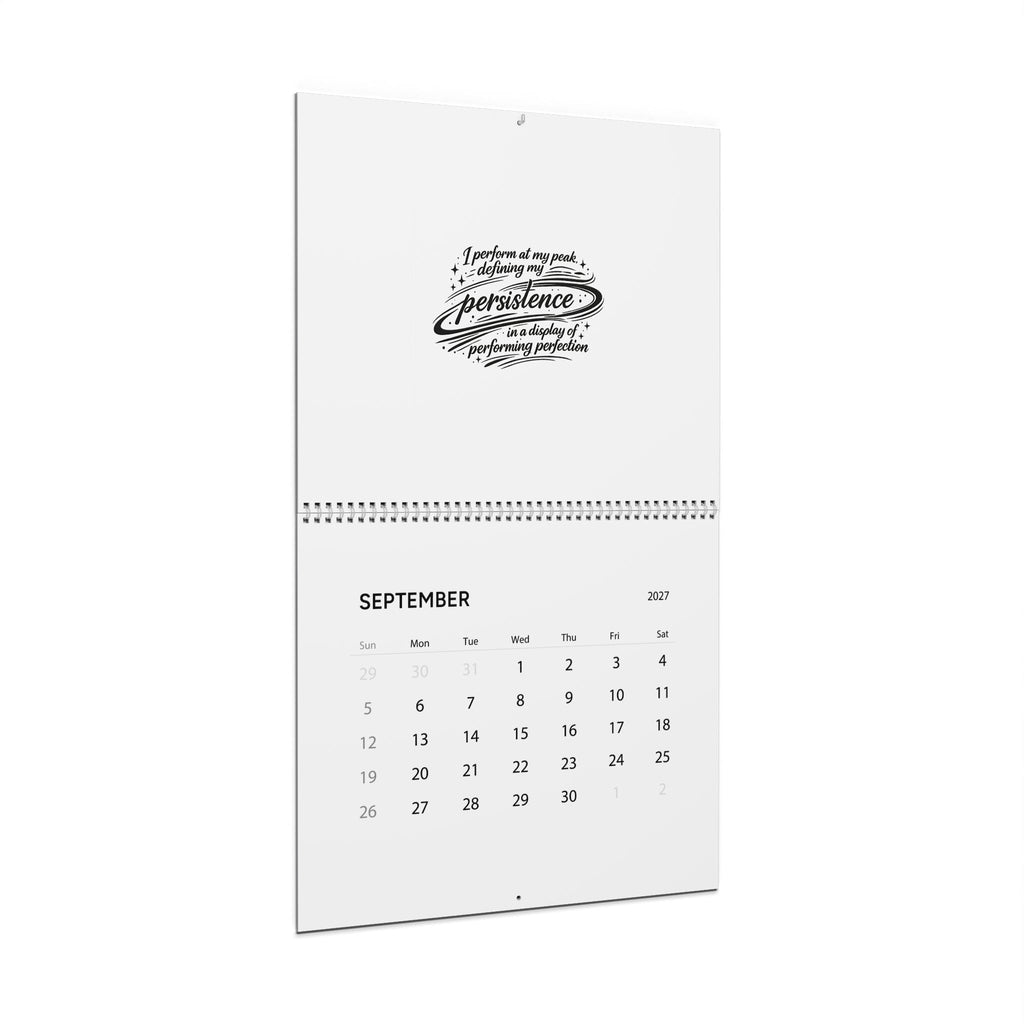 2027 Inspirational Wall Calendar — 'Persistence' Motivational Monthly Planner