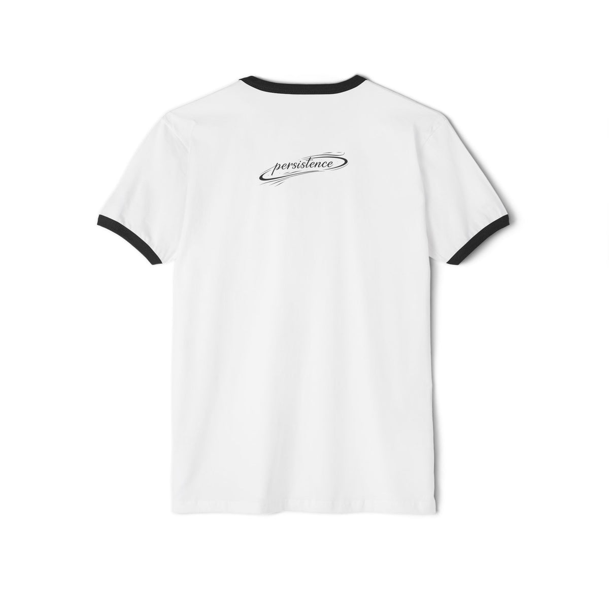 Persistence Ringer T-Shirt — 'Persistence' Script Logo Retro Athletic Tee