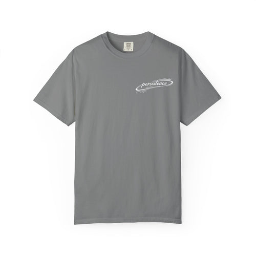 Persistence T-Shirt — Motivational Graphic Tee with Script Logo