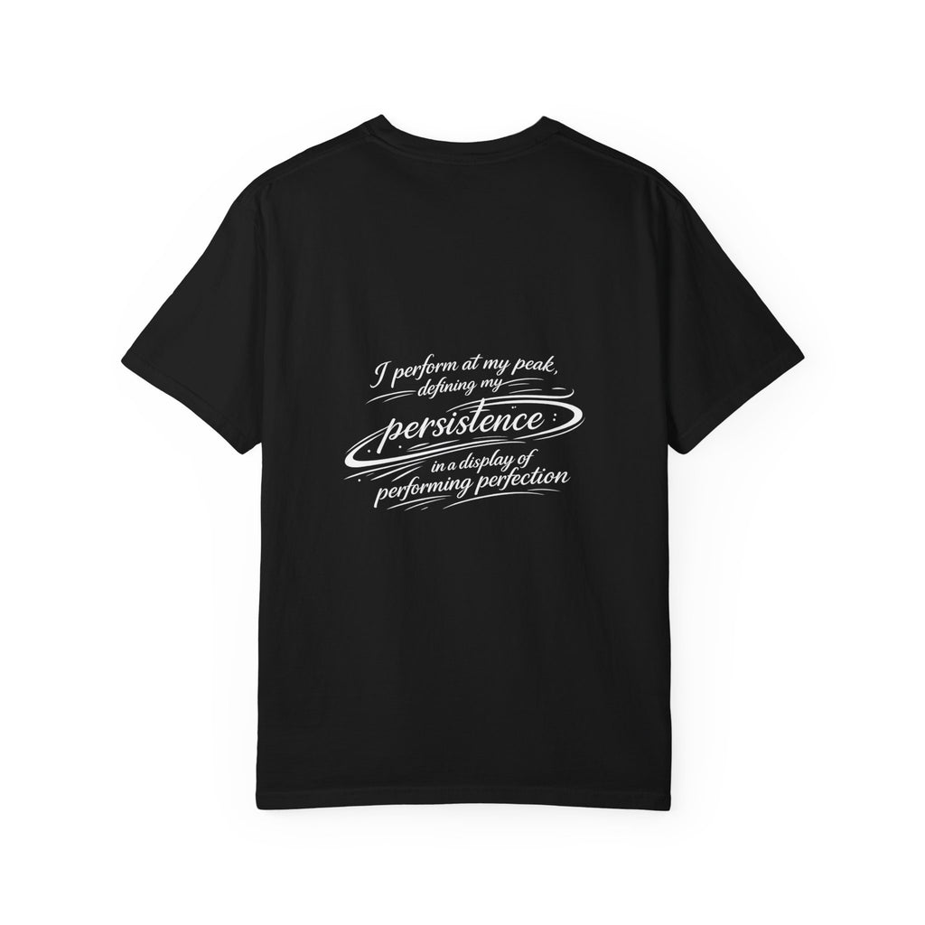 Persistence T-Shirt — Motivational Graphic Tee with Script Logo