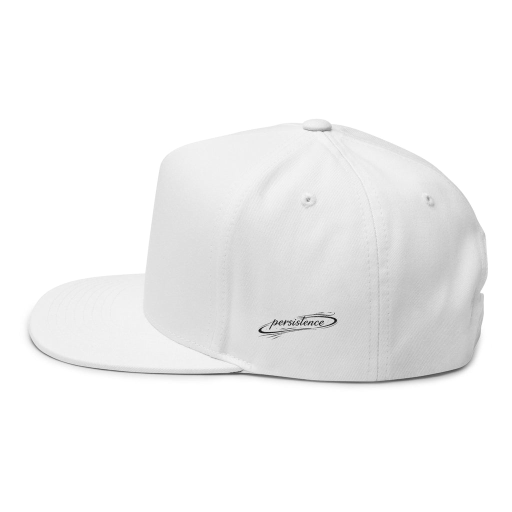 Flat Bill Cap — Embroidered 'P' Planet Logo Snapback