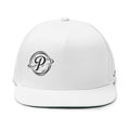 Flat Bill Cap — Embroidered 'P' Planet Logo Snapback